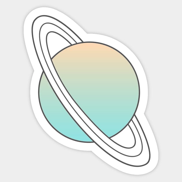 Saturn Sticker by ghjura